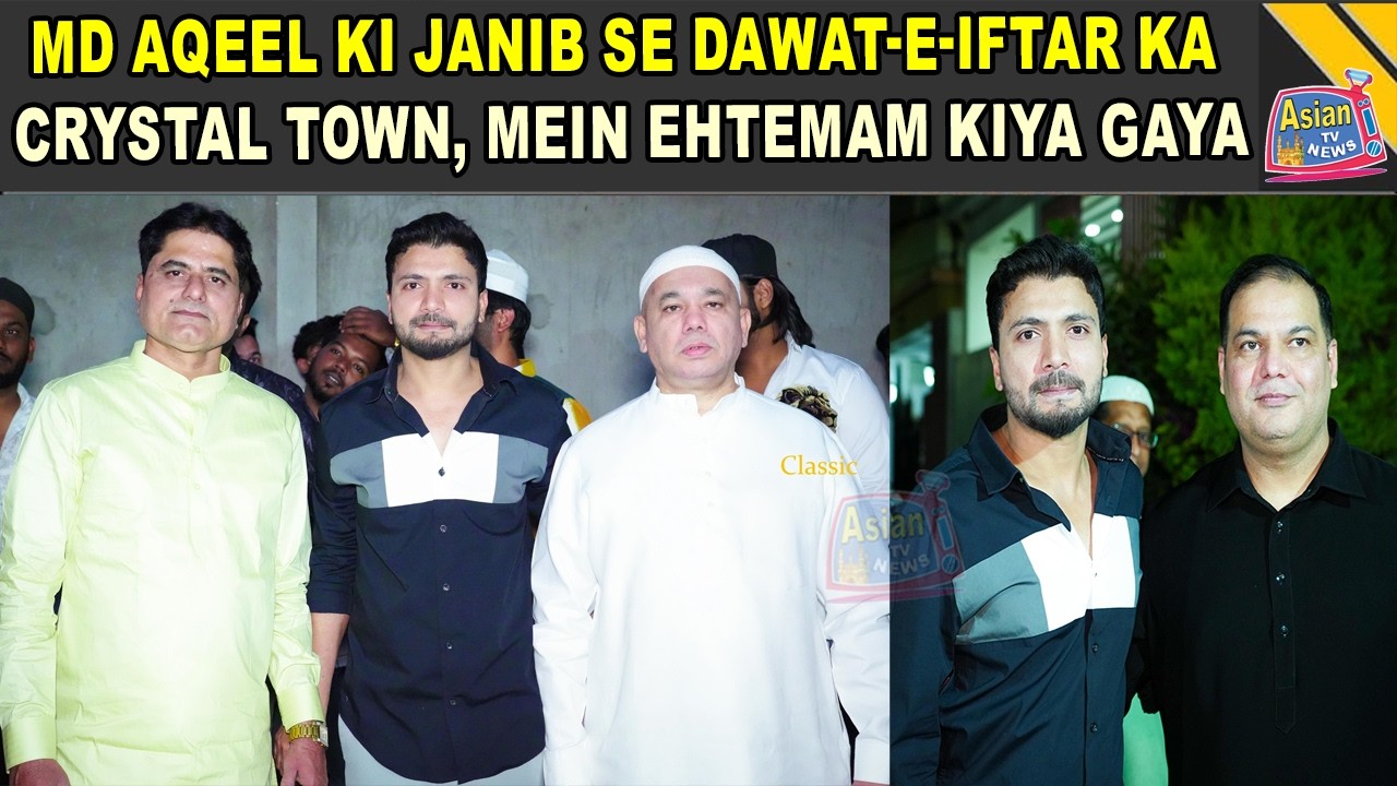 AB Motors Md Aqeel Ki Janib Se Dawat-e-Iftar Ka Crystal Town, Bandlaguda Mein Ehtemam Kiya Gaya
