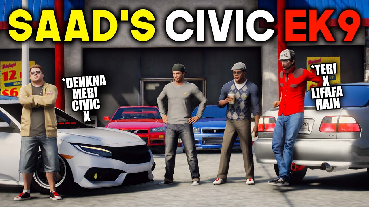 GANGSTER SERIES #34 | JIMMY VS SAAD CIVIC RACE | HONDA CIVIC EK9 IS BACK | GTA 5 PAKISTAN