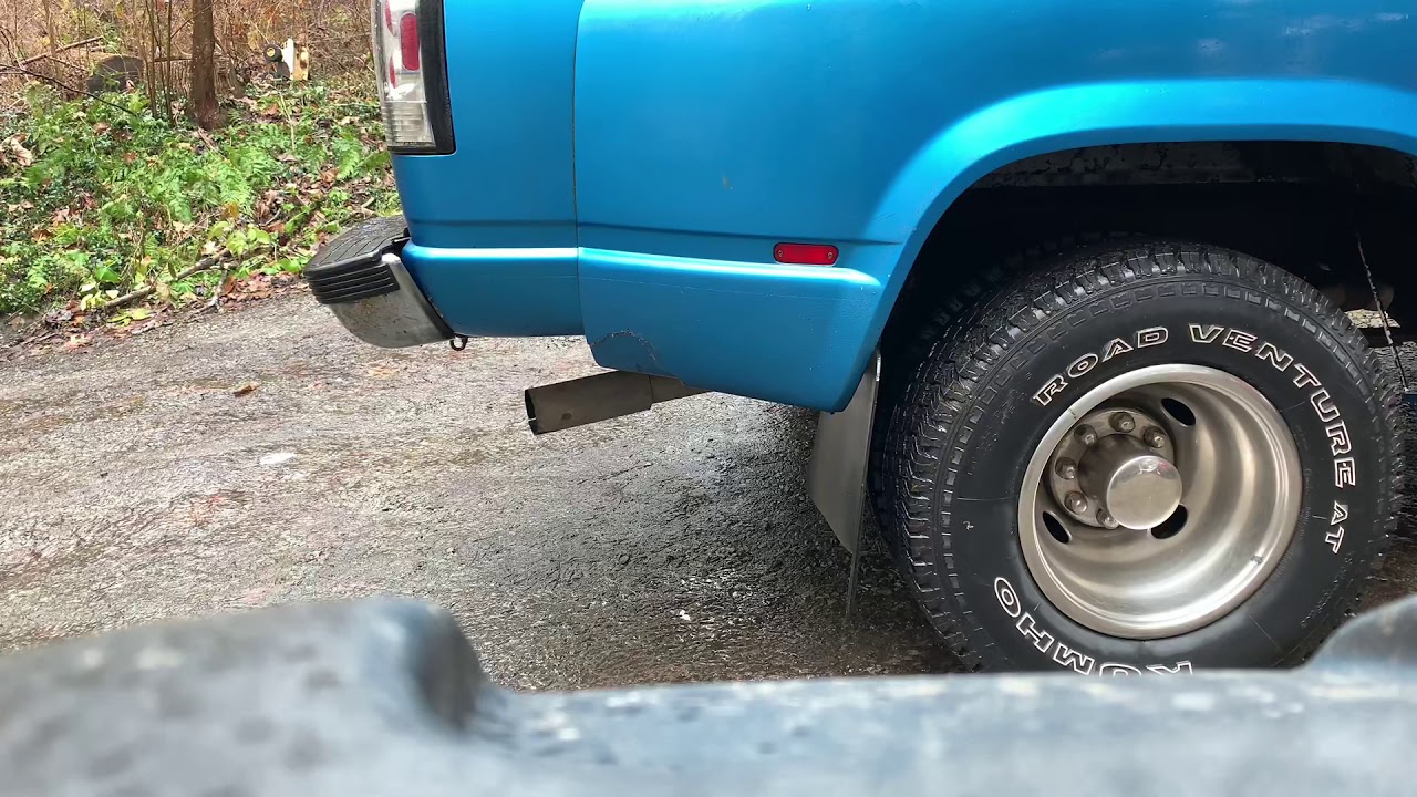 Before and After wastegate being tied shut on 6.5 Turbo Diesel