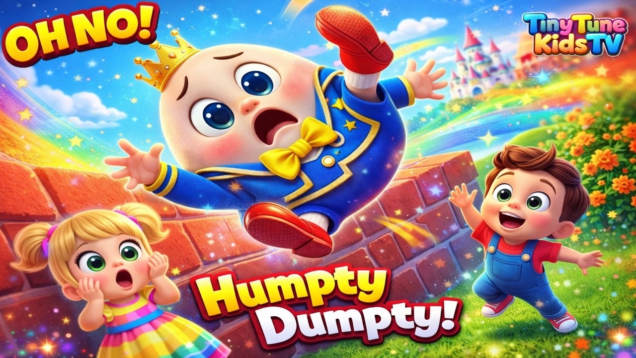 Humpty Dumpty Sat On A wall | Kids Nursery Rhymes | Tiny Tune Kids TV