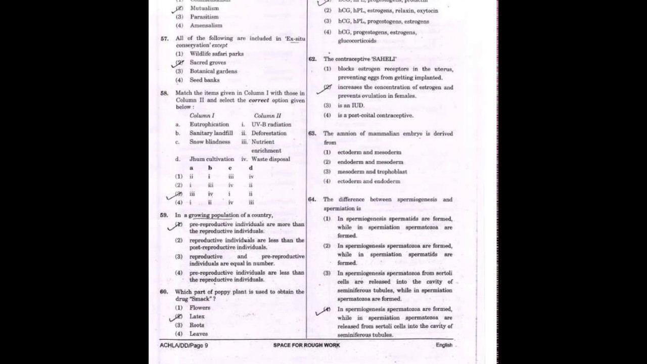 NEET Question Paper 2018 - Code DD