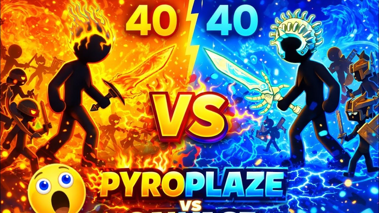 LEVEL 40 FIRE vs ICE BATTLE! 🔥⚡ (EPIC SHOWDOWN)