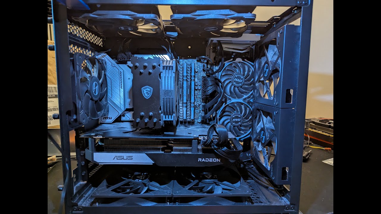 Lian Li Upright Dual-GPU setup for Lossless FG