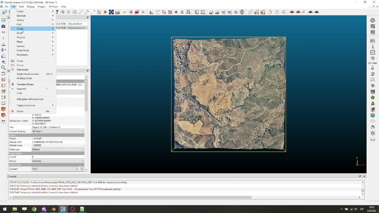 CloudCompare to Blender - Lidar RGB