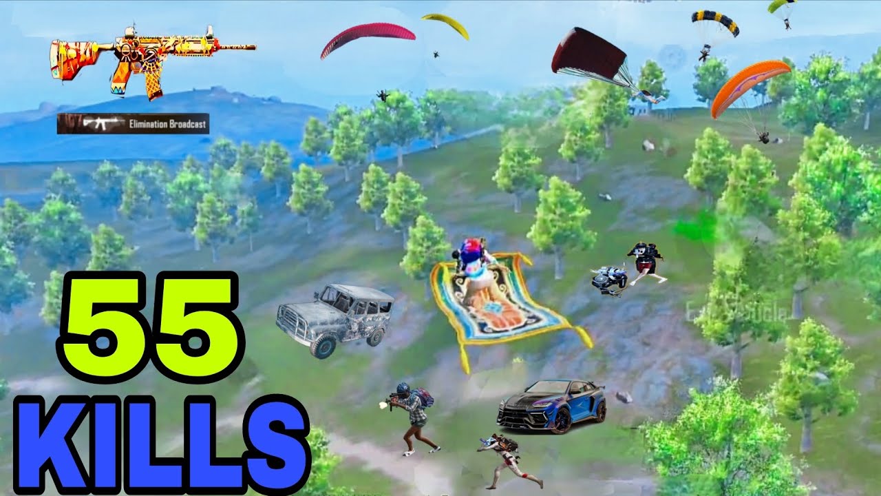 55 Kills 🥵IN 20 MINUTES NEW HARDEST GAMEPLAY 😍PUBG Mobile-BGMI