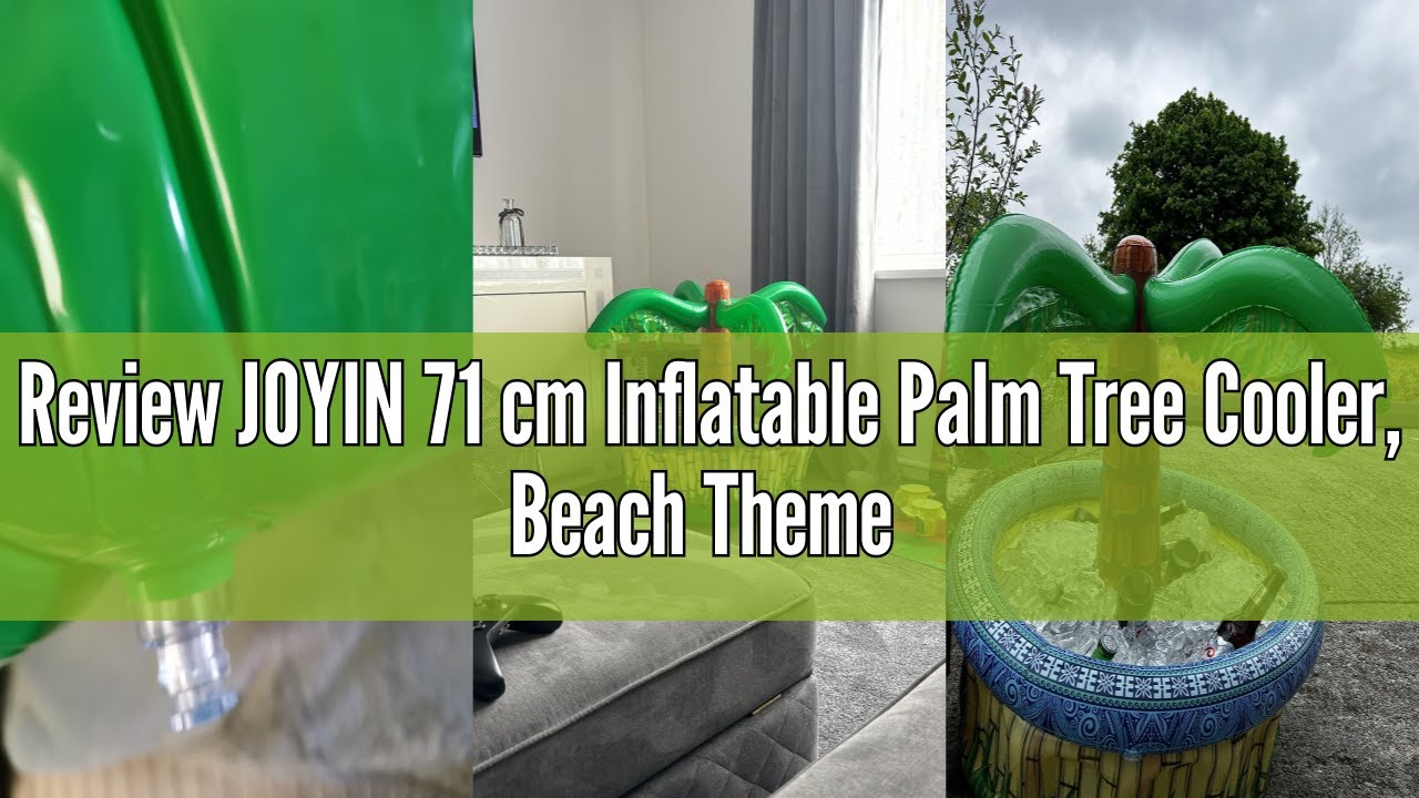 Review JOYIN 71 cm Inflatable Palm Tree Cooler, Beach Theme Party D&eacute;cor, Party Supplies for Pool Par