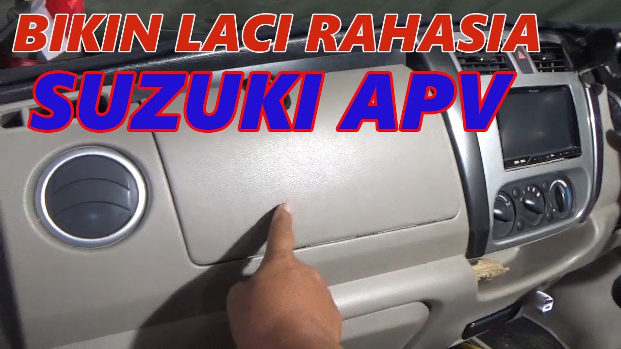 bikin laci rahasia di mobil suzuki apv campervan