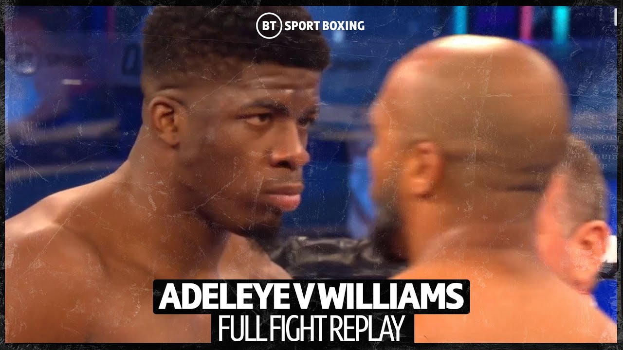 Full fight: David Adeleye v Phil Williams