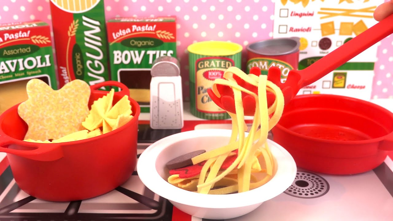 Jeu d'Imitation Apprendre Cuisiner Pâtes Italiennes Spaghetti