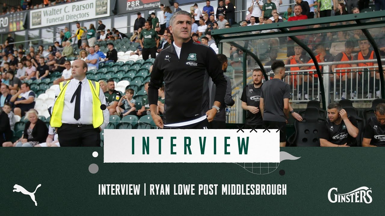 Interview | Ryan Lowe Post Middlesbrough