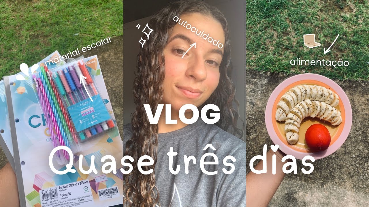 Vlog | Quase três dias comigo 🛒| grwm, compras, alimentação, autocuidado,