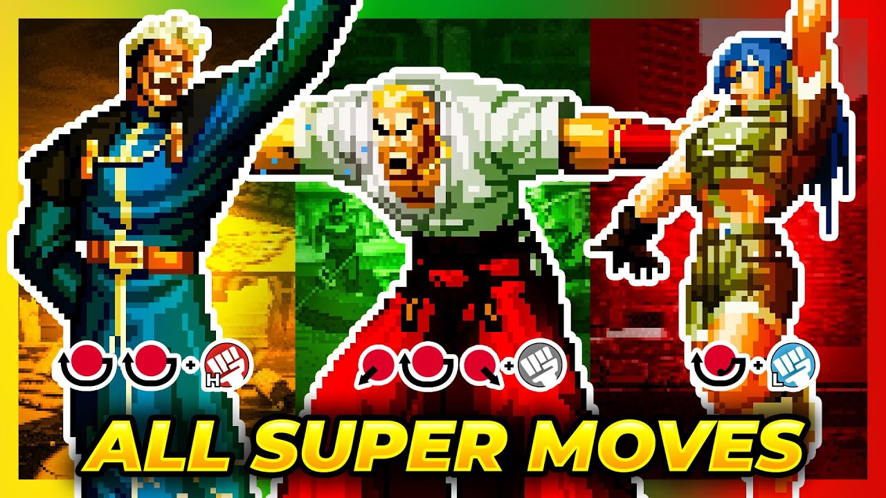 ALL SUPER MOVES TUTORIAL - The King of Fighters '96 (KOF96)