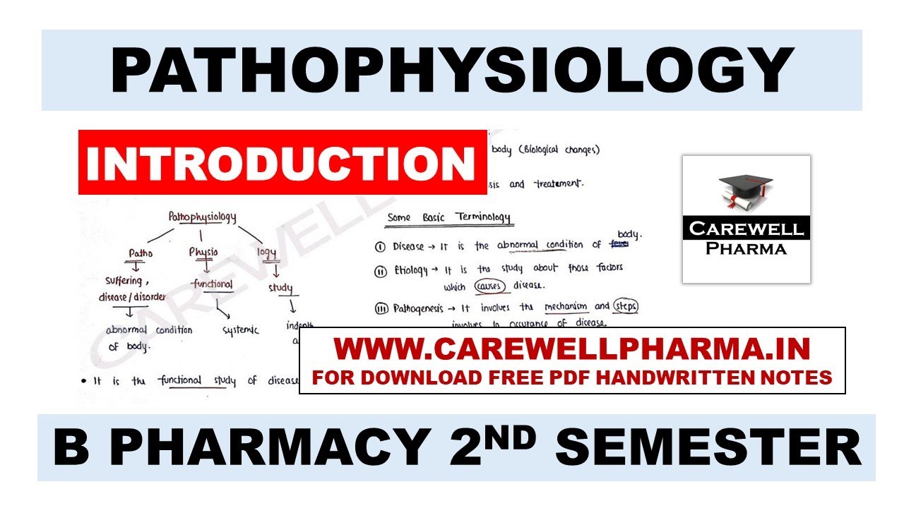 Introduction to Pathophysiology || Pathophysiology B Pharm 2nd Semester || B Pharmacy 2nd semester