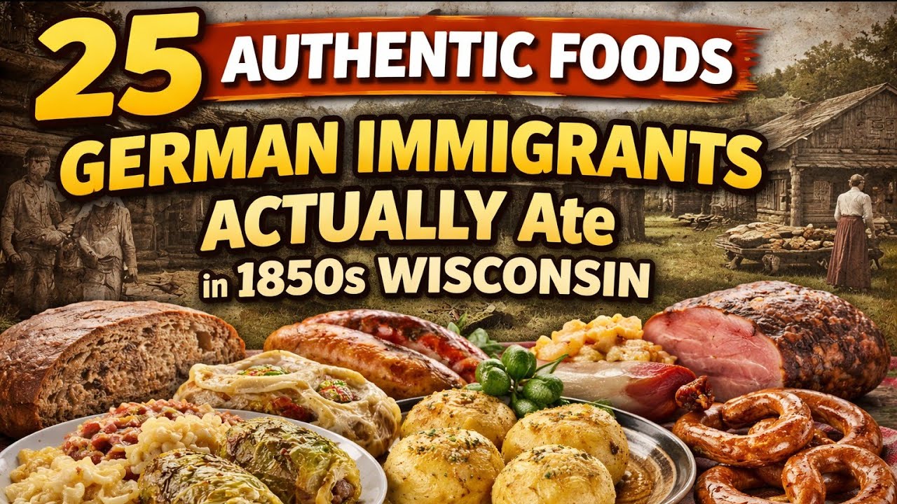 25 AUTHENTIC Foods German Immigrants ACTUALLY Ate in 1850s Wisconsin