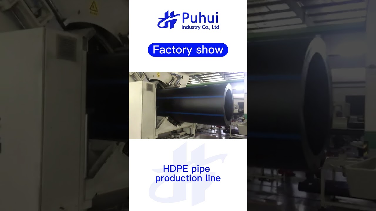 Puhui industry hdpe pipe production line show --- Fowllow us for more update