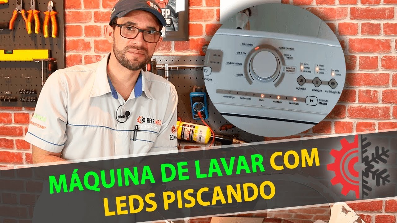 🔴 Máquina de lavar com leds piscando