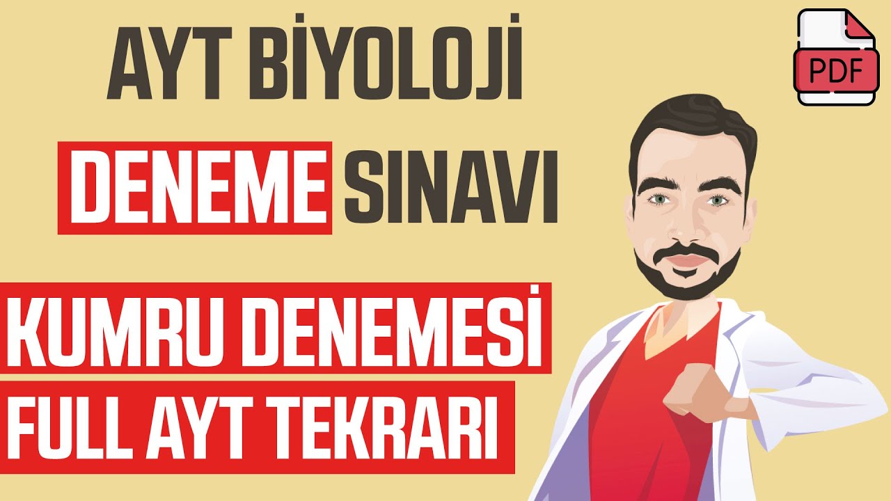 AYT Biyoloji Genel Tekrar Denemeleri l Kumru Denemesi l PDF