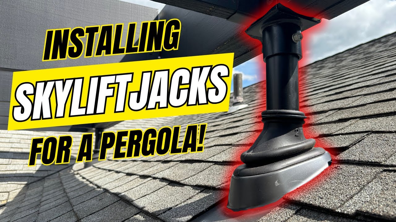 WE CUT THROUGH THE ROOF?! 🫣😱 Installing SkyLifts for a PERGOLA!
