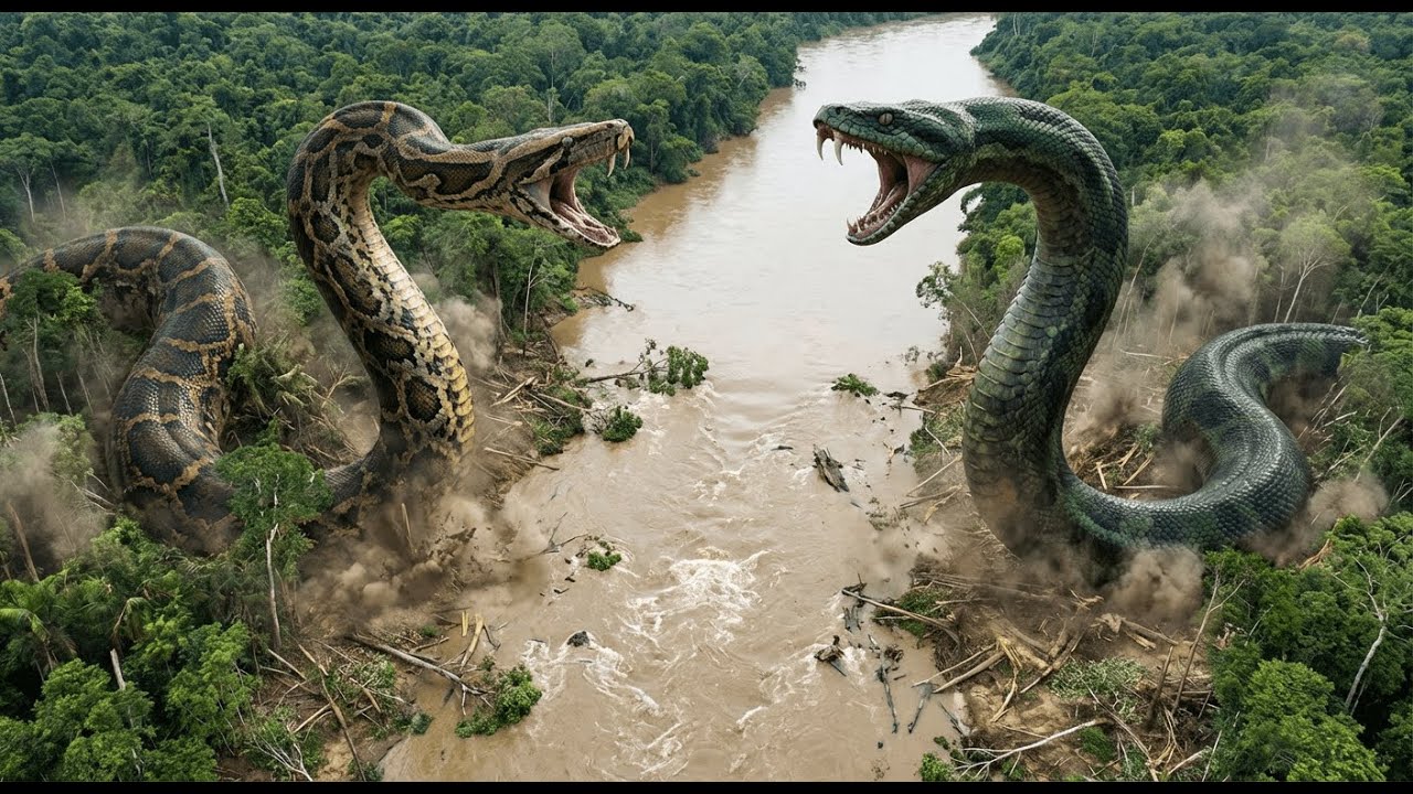 Giant Python vs Wild Snake | Rage Turns Them Into Jungle Titans