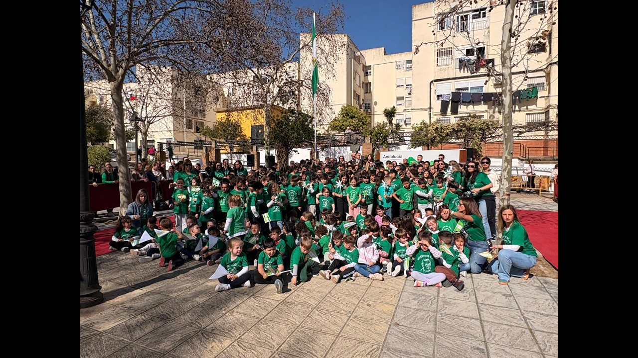 Acto público homenaje a Blas Infante, protagonizado por el alumnado del CEIP Blas Infante