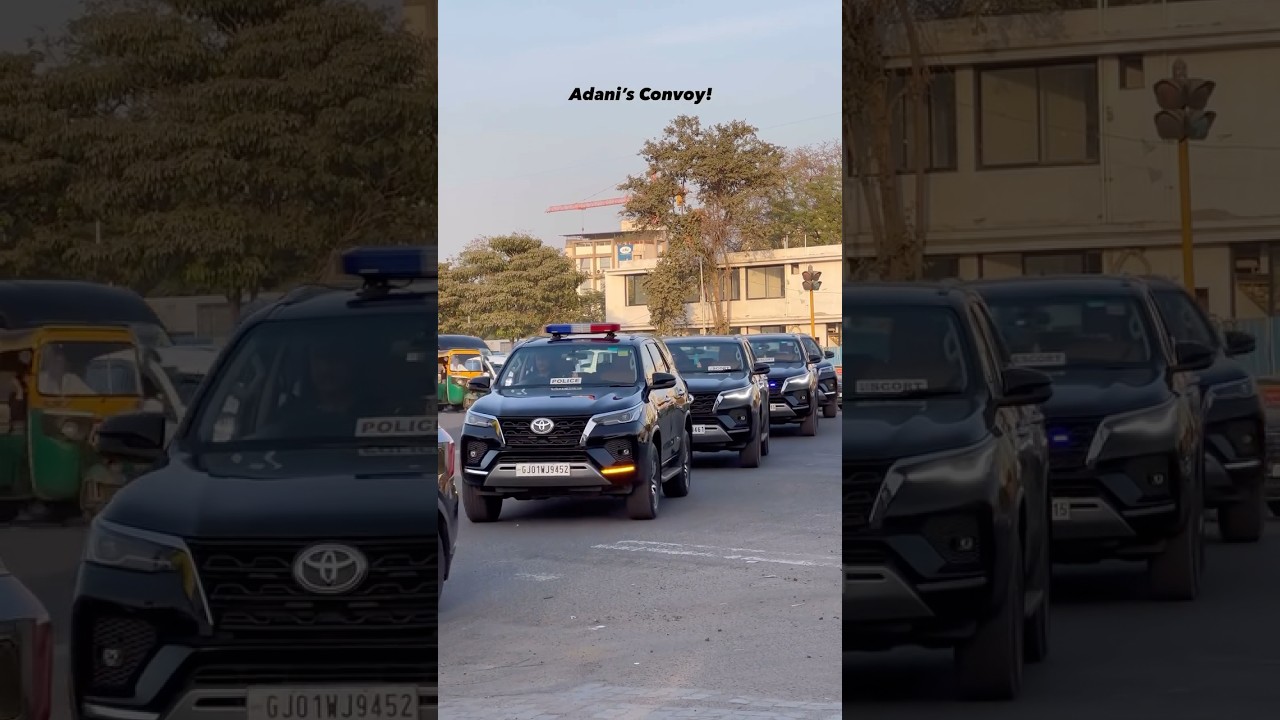 Fortuner Escort Of Adani | Eccort | Fortuner Kaafila #fortunerkafila #adani #convoy