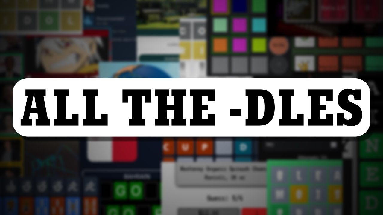 I Played 50 DIFFERENT -dle Games In a Row