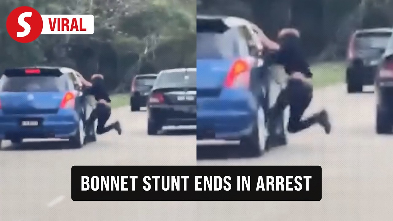 Man arrested after clinging to ex-wife’s car in Seri alam