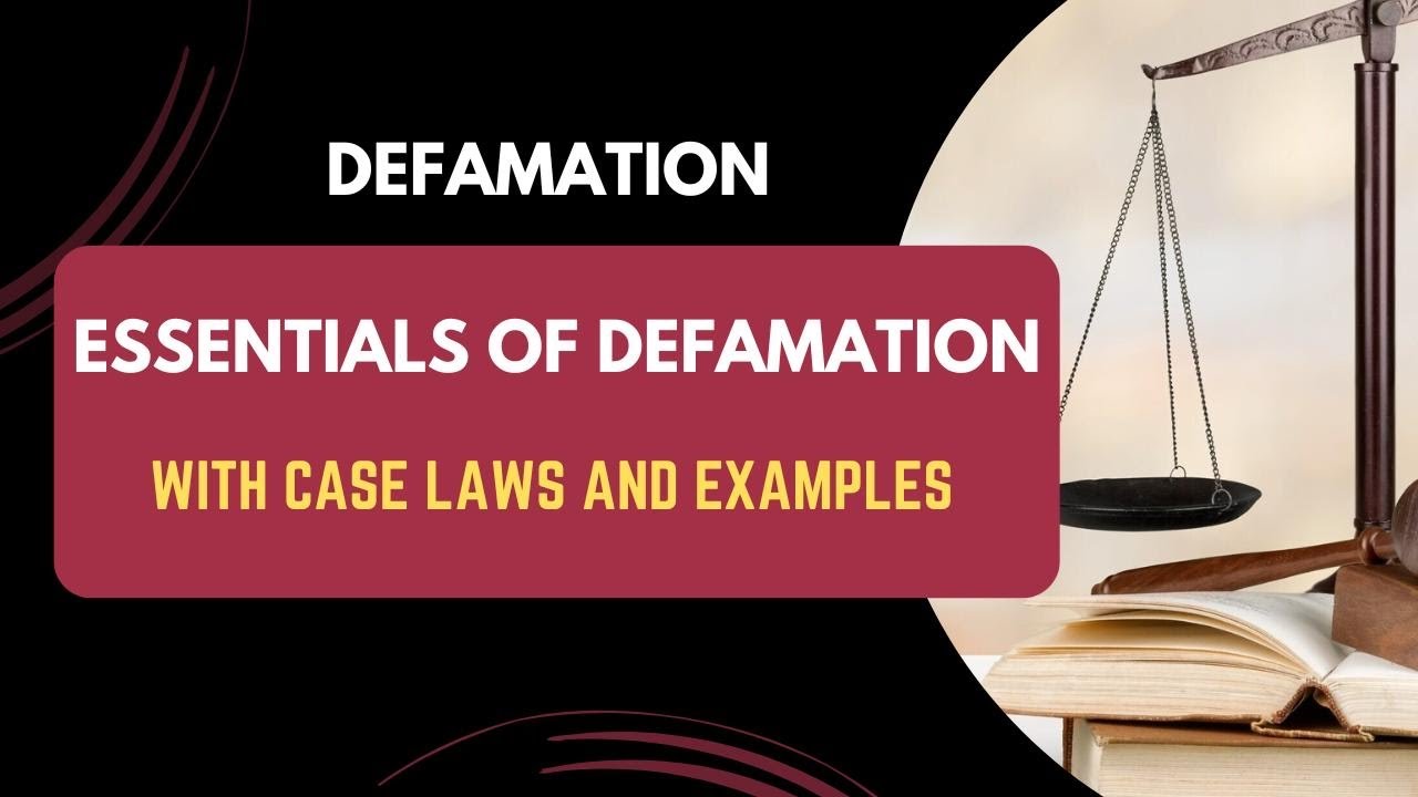 Defamation || Essentials Of Defamation || Part-1 || Law of tort #lawfulnotes #law #defamationcase