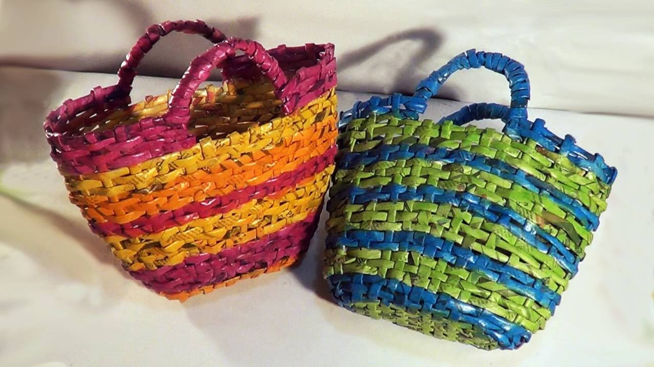 BONITA E FÁCIL!! CESTARIA BOLSA DE PRAIA DE PAPEL - DIY PAPER BEACH BAG - CESTERÍA BOLSA - VERANO