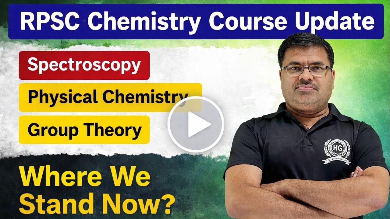 RPSC 1st Grade Chemistry Preparation Update | Course Progress & Study Strategy