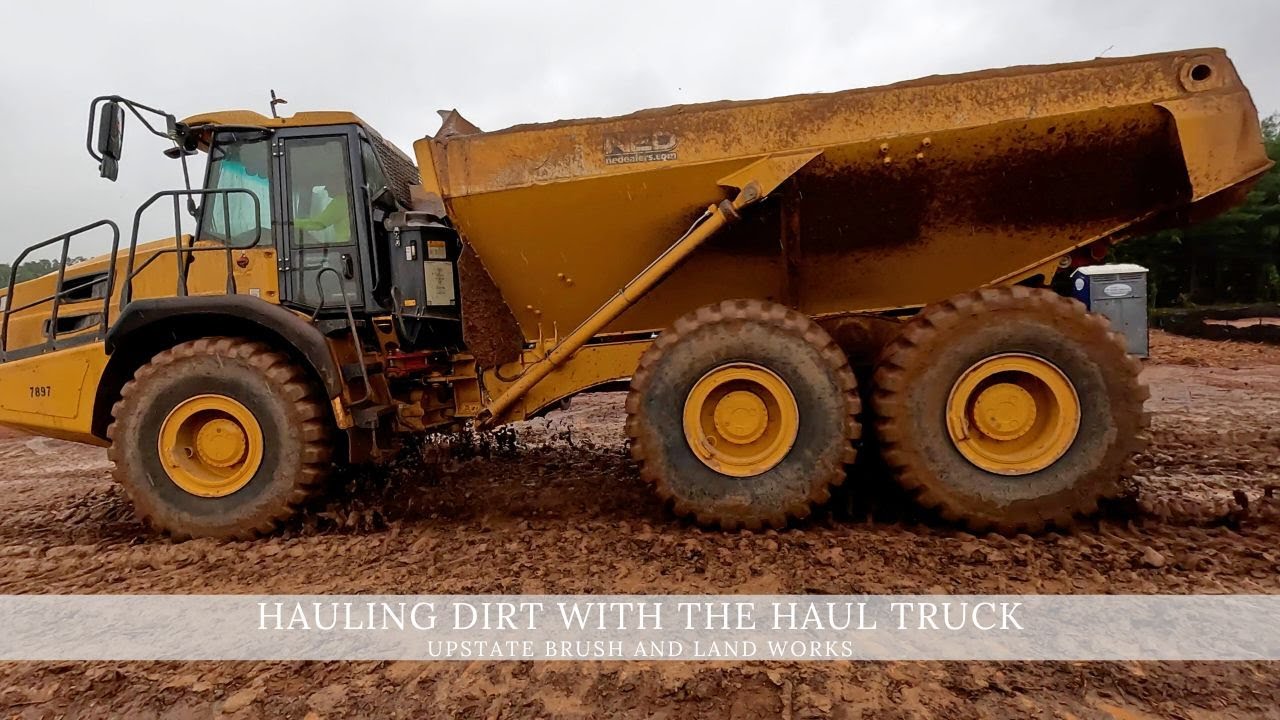 Hauling dirt with the haul truck