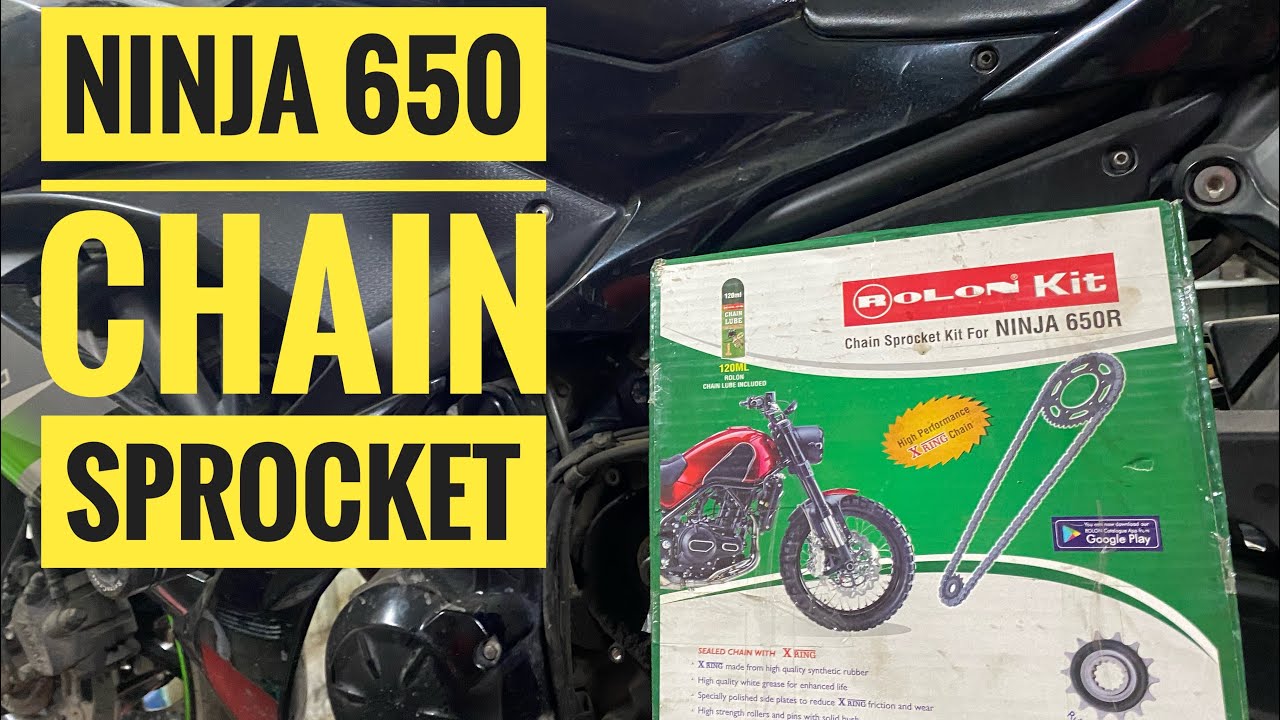 Kawasaki Ninja 650 Chain Sprocket change  | Ninja 650 Rolon Sprocket | Kawasaki Ninja Chain kit
