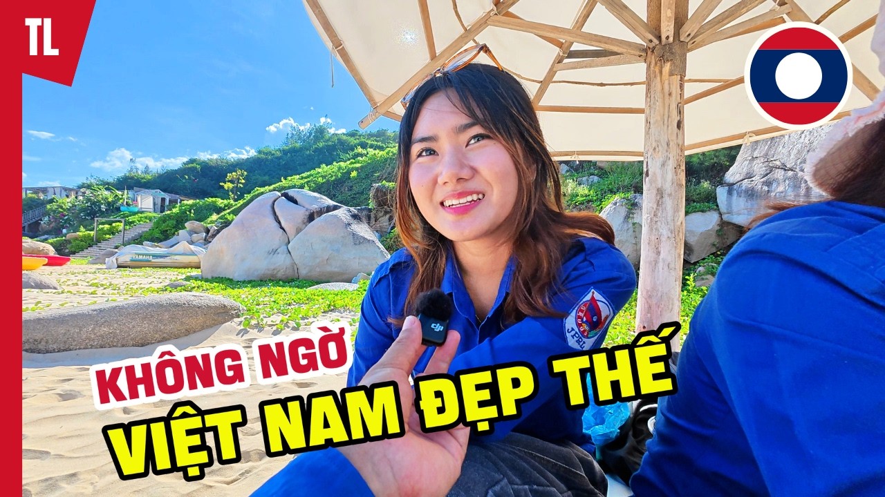 Cô sinh viên Lào tiết lộ bất ngờ khi du lịch biển Quy Nhơn Việt Nam | Tuấn Lào TV