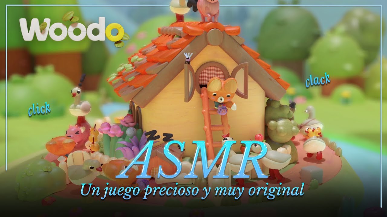 ASMR ✧ Un relajantísimo juego de puzzles de madera 🍄 Woodo (Demo) [susurrado]