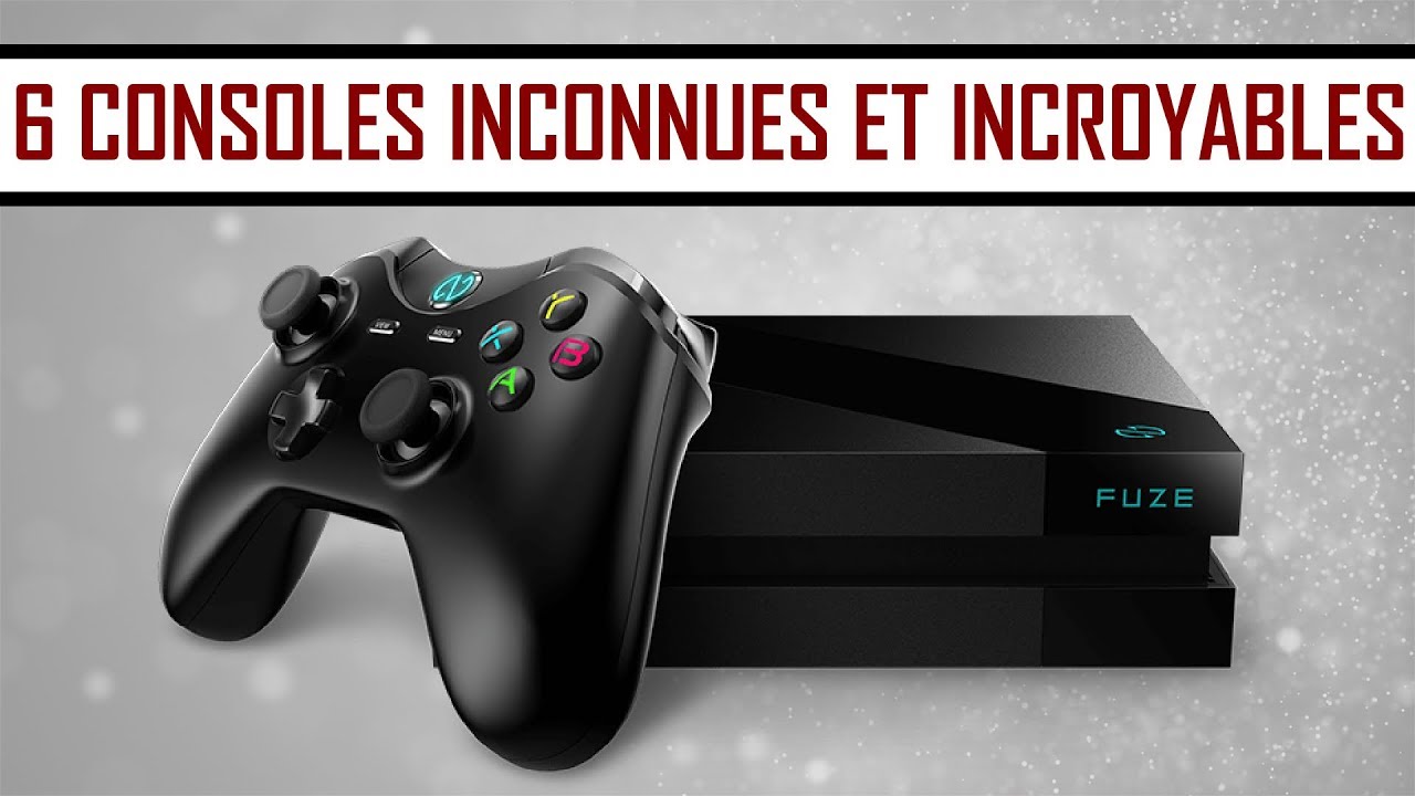 6 CONSOLES DE JEUX INCONNUES ET INCROYABLES