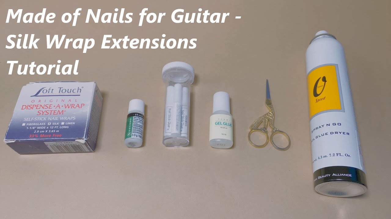 Made of Nails for Guitar - Silk Wrap Extensions Tutorial 기타리스트 들을 위한 손톱 연장시술(JY Guitar)