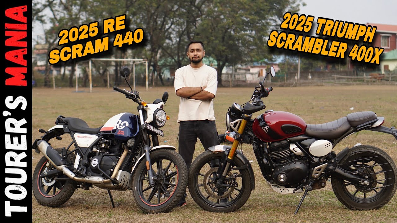 2025 Royal Enfield Scram 440 vs Triumph Scrambler 400X Comparison 🔥🔥 - Who's The Best Scrambler ??