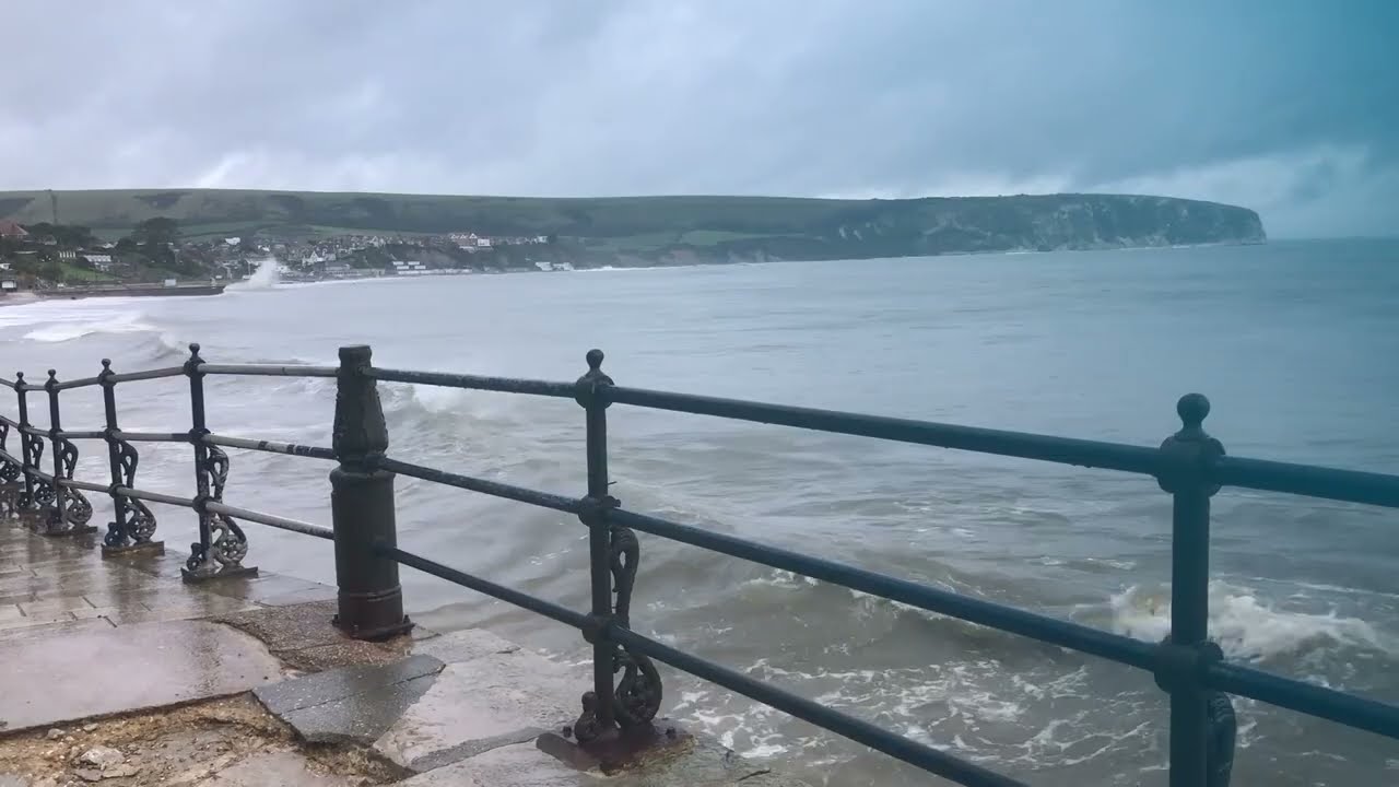 Storm Ciaran aftermath in Swanage, Dorset