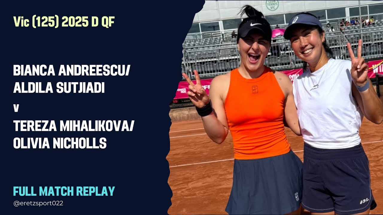 Vic (125) 2025 D QF: Bianca Andreescu/Aldila Sutjiadi v Tereza Mihalikova/Olivia Nicholls Full Match