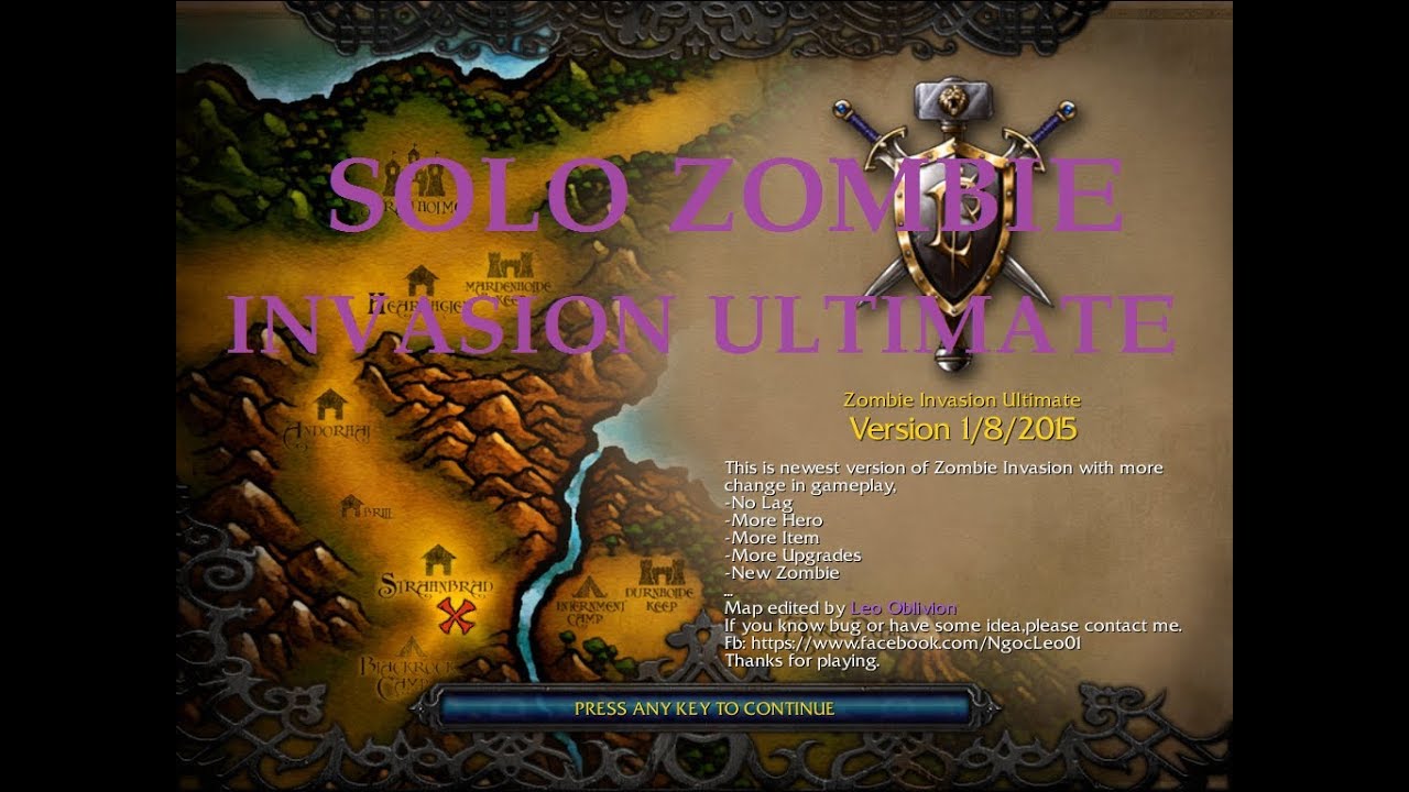 Warcraft III: Solo Zombie Invasion Ultimate 08.01.2015