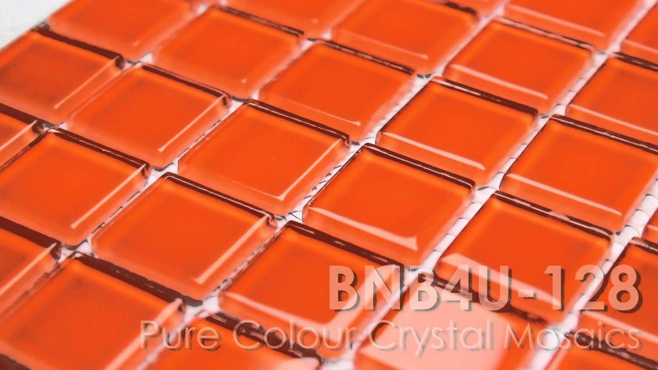 BNB4U-128 Pure Colour Glass Mosaic Tiles WWW.BINIBI.CO.UK.mp4