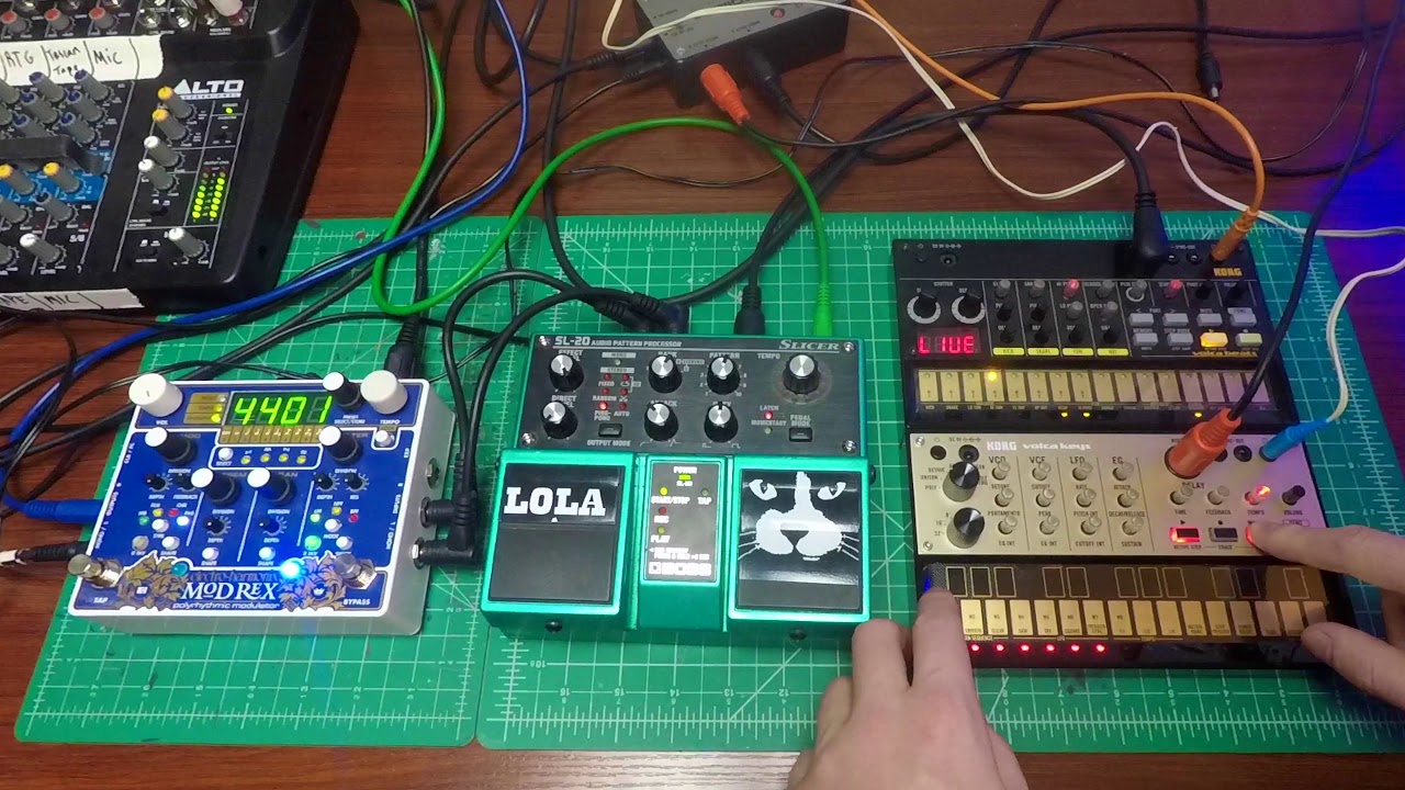 BOSS SLICER - EHX MOD REX - KORG VOLCA KEYS & BEATS