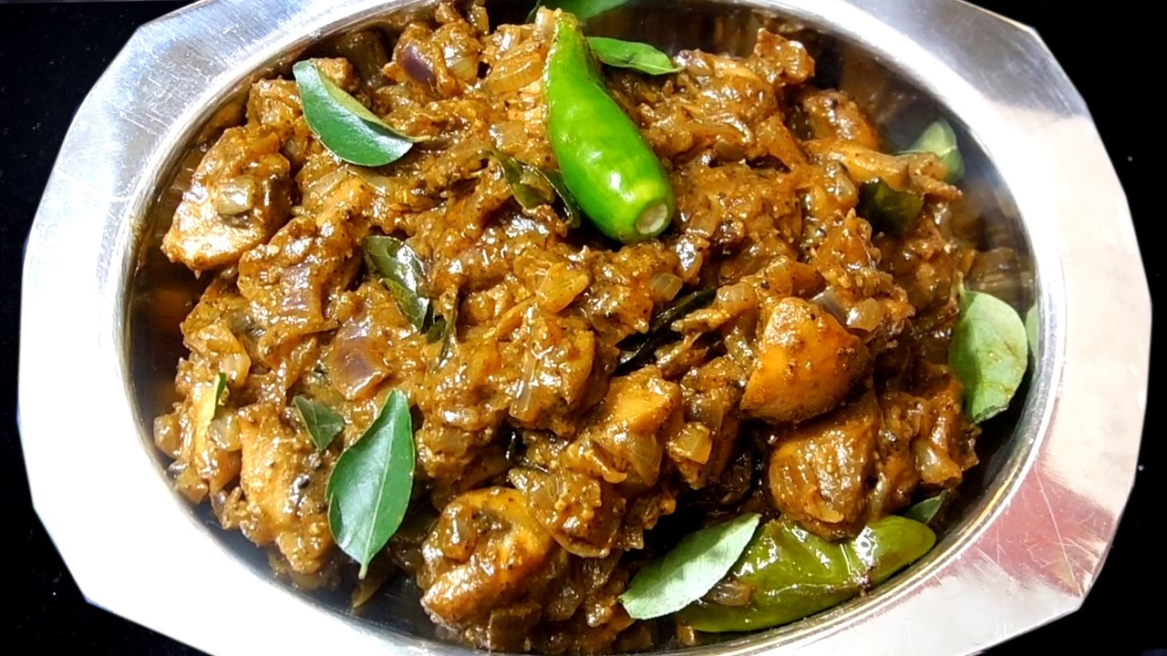 சுவையான காளான் மிளகு மசாலா/Mushroom pepper fry/Mushroom recipe tamil/mushroom gravy/kaalan fry