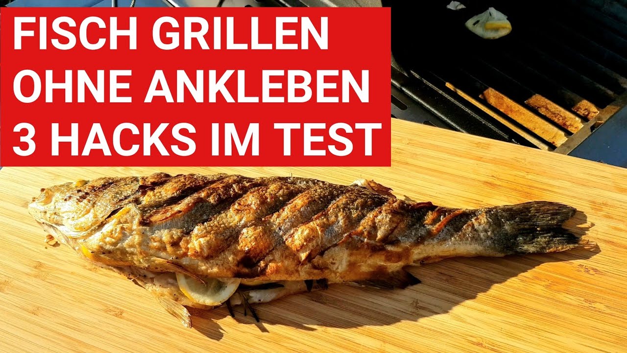 🔥 GRILLBLITZ: Ganzer Fisch vom Grill ohne Ankleben, Wolfsbarsch Loup de mer, Anleitung BBQ grillen