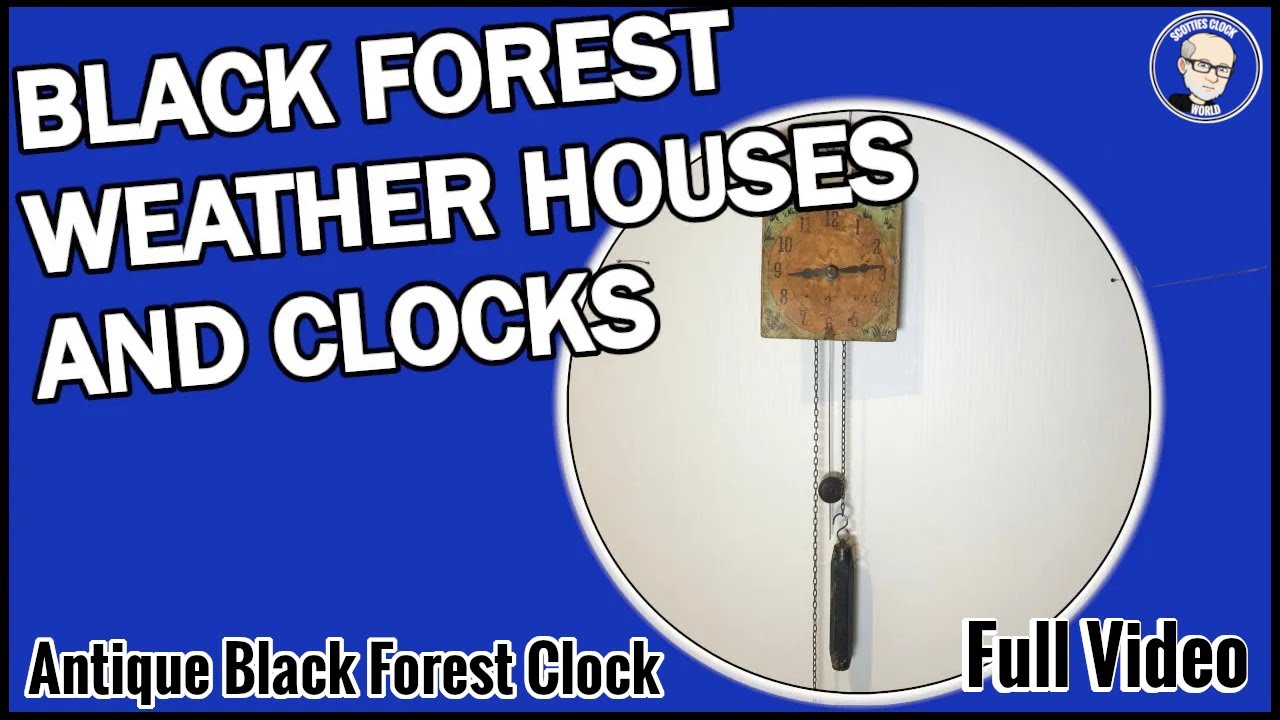 Antique Novelty Black Forest Clock, Full Video