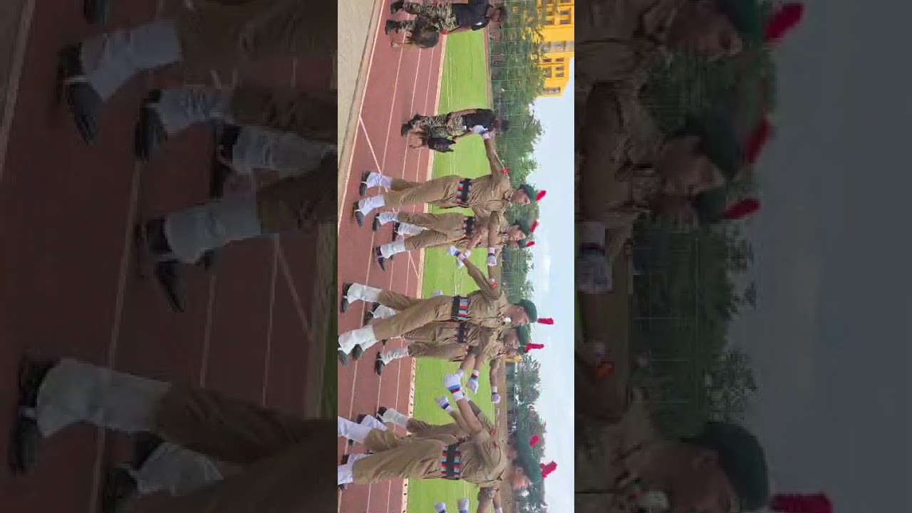 Republic day Flag hosting with Parade contingent by Security, Students and NCC