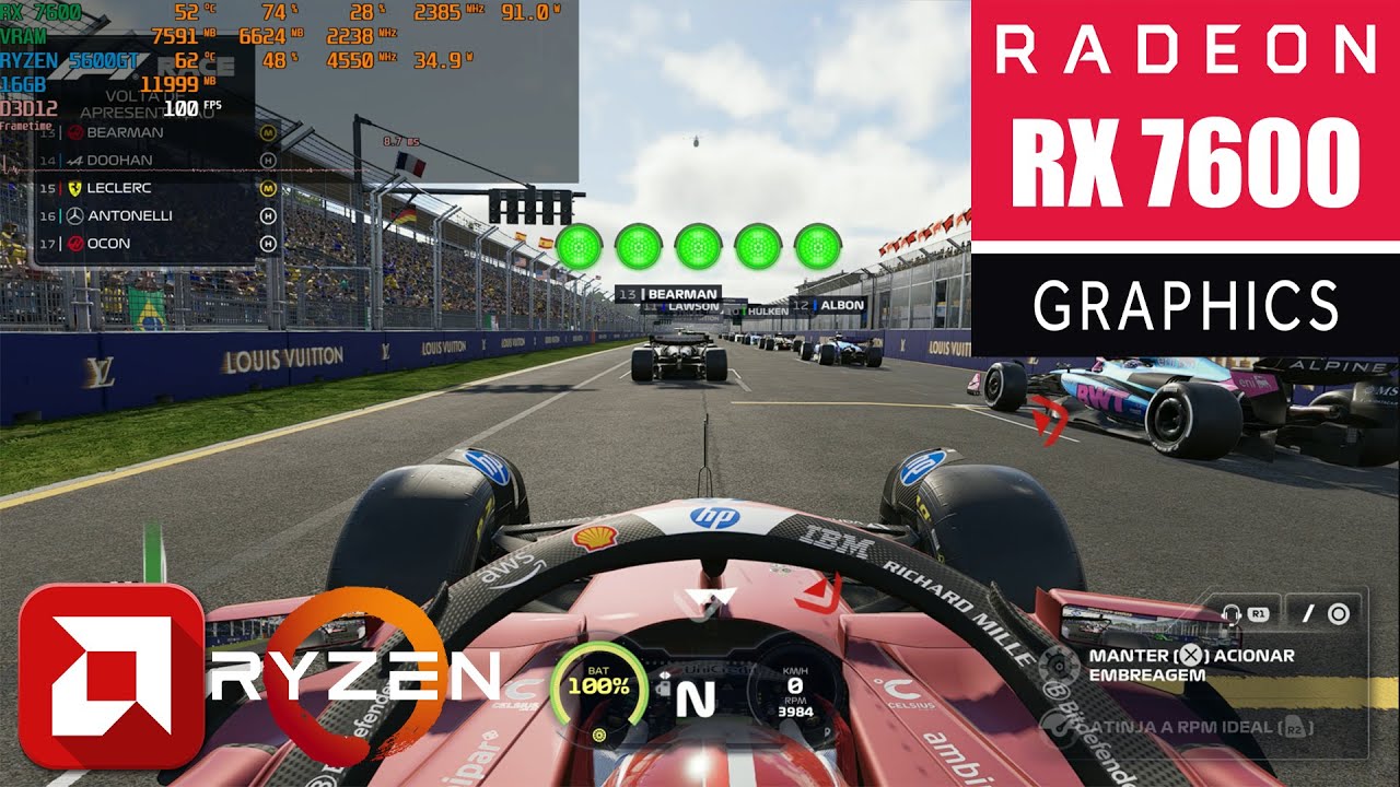 F1 2025 : EM ALBERT PARK COM RX 7600! Corrida INCRÍVEL e SEM CORTES!