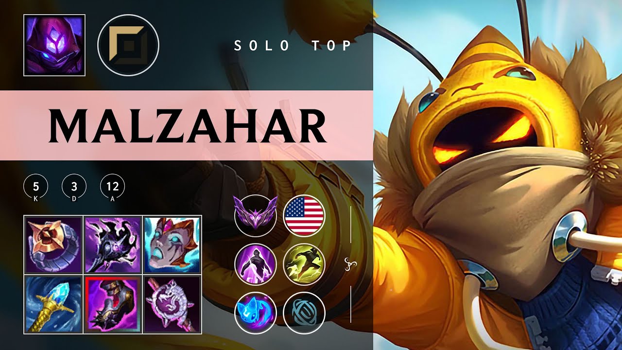 Malzahar Top vs Vayne - NA Master Patch 25.24