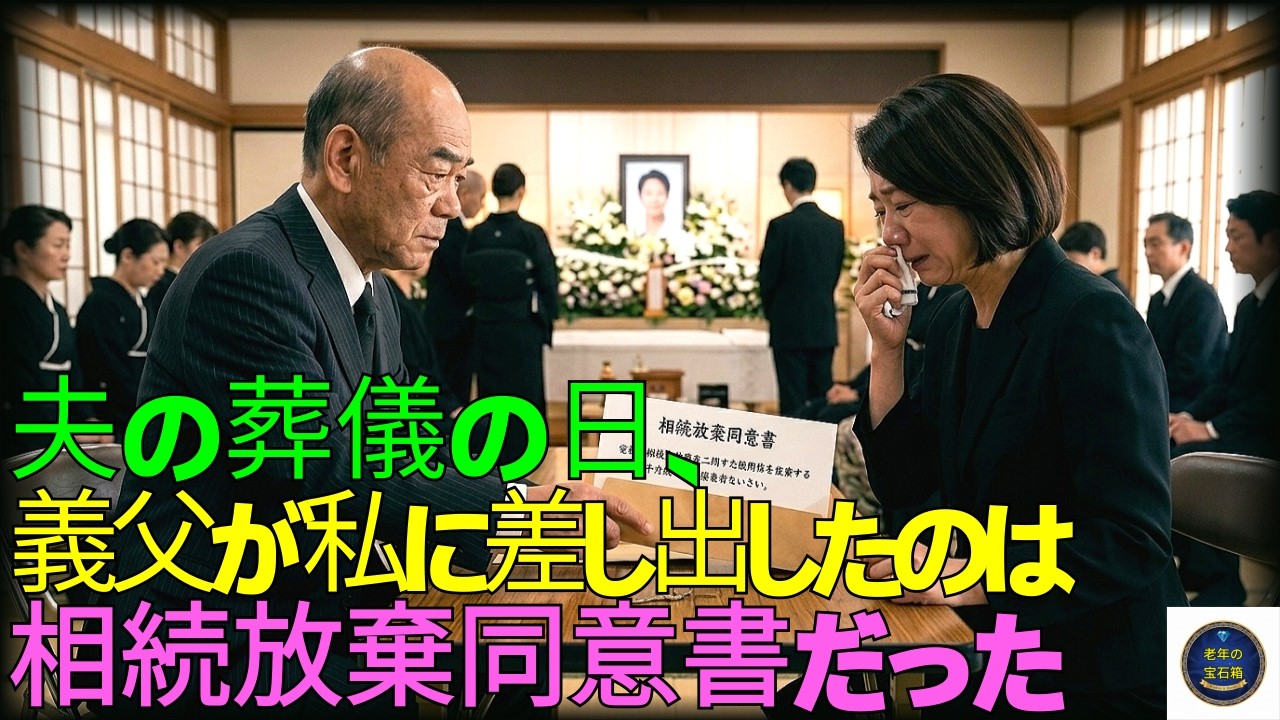 夫の葬儀の日、義父が私に差し出したのは相続放棄同意書だった   夫の遺体がまだ温かいうちに、