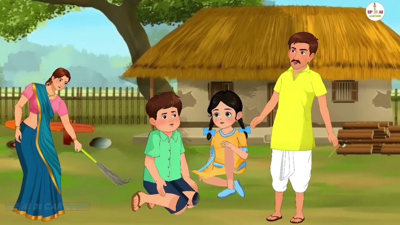 ठंड में गरीब बहू का मिट्टी आलीशान ससुराल | Poor Daughter-In-Law Luxurious Mud In-Law | Cartoon Video